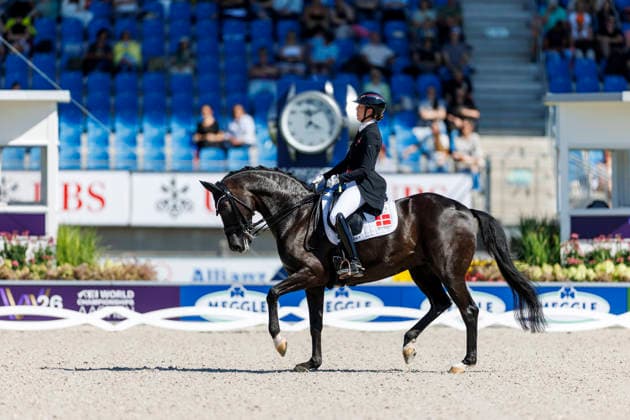 2026 FEI World Championships in Aachen, AACHEN FEI World Championships 2026 KRUETH Carina Cassoe DEN, Heiline’s Danciera FEI Dressage World Championship Grand Prix de Dressage, Part 1: Team Final, Individual Qualification, Lambertz Prize Aachen, Soers Equestrian Stadium, August 11, 2026