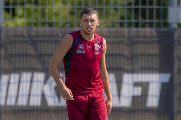 Ingolstadt, Germany, August 11, 2026; 3. Liga 2026–2027; FC Ingolstadt 04; Training; Pictured: Ognjen Drakulic; FCI Training Facility; Audi Sportpark Bayern Copyright: xFotostandx xSchäferx