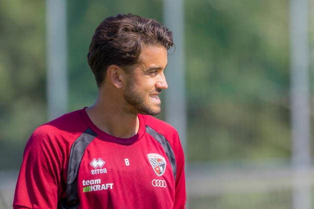 Ingolstadt, Germany, August 11, 2026; 3. Liga 2026–2027; FC Ingolstadt 04 Training; Pictured: Frederik Carlsen; FCI Training Facility; Audi Sportpark Bayern Copyright: xFotostandx xSchäferx