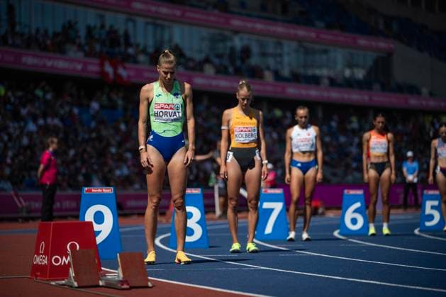 Birmingham, United Kingdom. 11 August 2026. Anita Horvat (Slovenia) and the other athletes concentrates prior to the Women’s 800m Round 1 Session at the 2026 European Athletics Championships at Alexander Stadium. Copyright: xDavidxSarmientox xVWPicsx DSG-0968