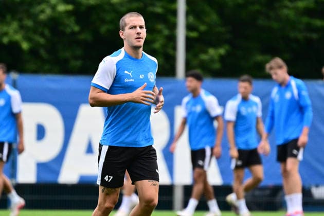 August 11, 2026, Soccer, Men s, 2nd Division, 2026–2027 Season, Holstein Kiel Training Session with John Tolkin in Kiel, Projensdorf, Projensdorf, Training Field, Schleswig-Holstein, Germany