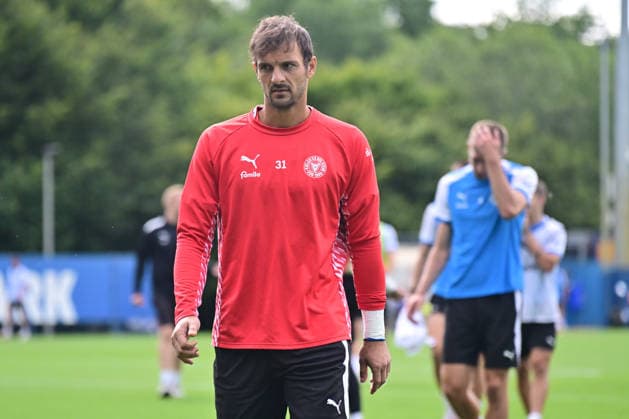 August 11, 2026, Soccer, Men s, 2nd Division, 2026–2027 Season, Holstein Kiel goalkeeper Marcel Engelhardt training in Kiel, Projensdorf, Projensdorf, Training Ground, Schleswig-Holstein, Germany