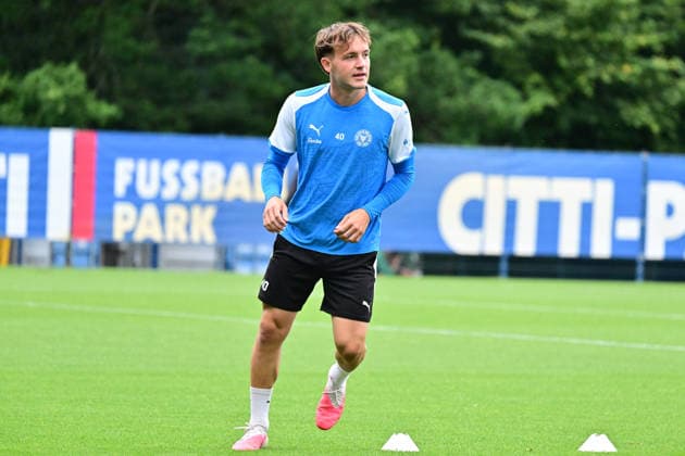 August 11, 2026, Soccer, Men s, 2nd Division, 2026–2027 Season, Holstein Kiel Training Session with Leon Parduzi in Kiel, Projensdorf, Projensdorf, Training Field, Schleswig-Holstein, Germany
