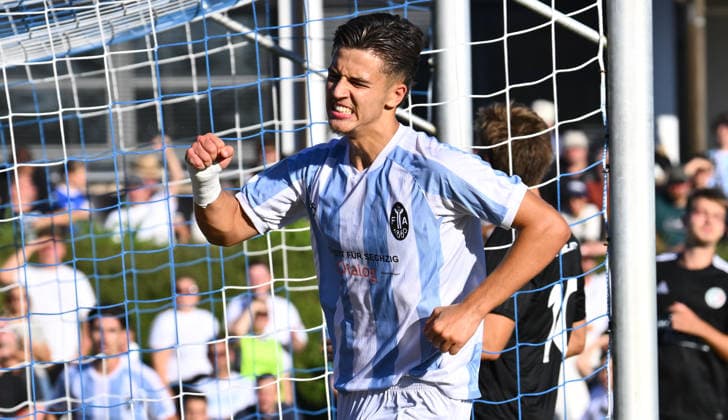 August 11, 2026 Soccer Season 2026–2027 BFV Toto Cup FC Wendelstein TSV 1860 Munich Lions xwoxzix Goal celebration Cheering Joy after a goal Goal Shot on goal for the 0–1 lead by Loris Husic 22, TSV 1860 Munich