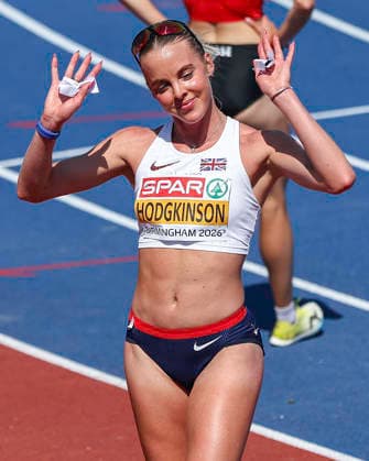 27th European Athletics Championships - Birmingham 2026: Day Two GB s Hodgkinson Keely poses for the cameras following her round 1 heat of the Women s 800m event during Day Two of the 2026 European Athletics Championships at the Alexander Stadium, Perry Bar, Birmingham in England on Tuesday. Perry Bar Birmingham United Kingdom  Copyright: xMIxNewsx originalFilename:fletcher-european260811_npVBH.jpg