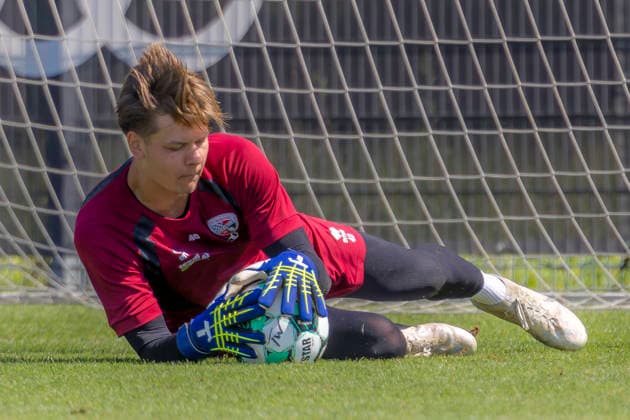 Ingolstadt, Germany, August 11, 2026; 3. Liga 2026–2027; FC Ingolstadt 04; Training; Pictured: Goalkeeper Rafael Eßlinger (Esslinger); FCI Training Facility; Audi Sportpark Bayern Copyright: xFotostandx xSchäferx