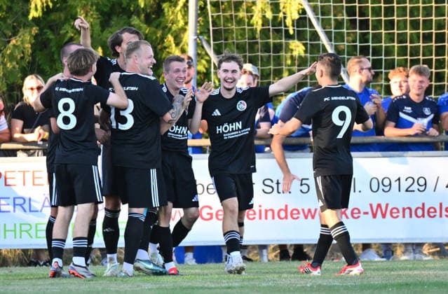 August 11, 2026 Soccer Season 2026–2027 BFV Toto Cup FC Wendelstein TSV 1860 Munich Lions xwoxzix Goal celebration Cheering Joy after a goal Goal Shot on goal for the 1–3 by Marcel Wild 19, FC Wendelstein
