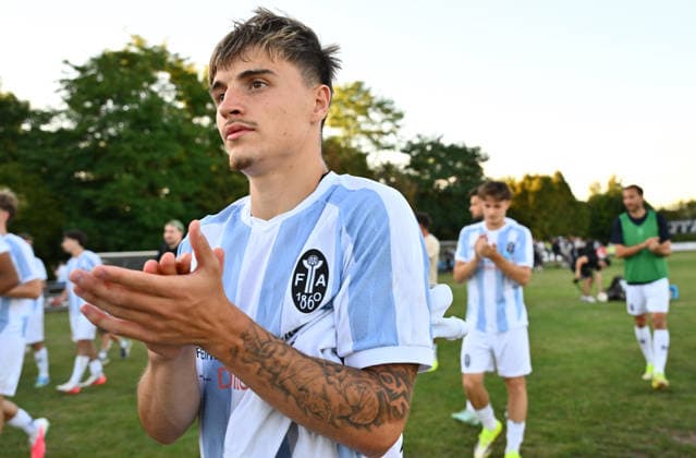August 11, 2026 Soccer Season 2026–2027 BFV Toto Cup FC Wendelstein TSV 1860 Munich Löwen xwoxzix Mark Gevorgyan 24, TSV 1860 Munich after the game