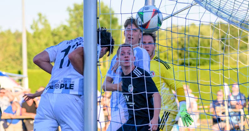 August 11, 2026 Soccer Season 2026–2027 BFV Toto Cup FC Wendelstein TSV 1860 Munich Lions xwoxzix Cristian Leone 17, TSV 1860 Munich scores a goal on a shot to make it 1–5