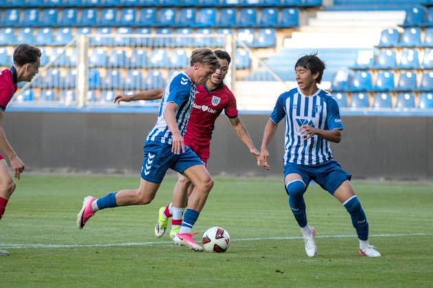 August 11, 2026 Men s Soccer 2026–2027 Northeast Regional League, Matchday 4: 1 FC Magdeburg II vs. SV Babelsberg 03, Avnet Arena, Magdeburg, Cornelius Bräunling, Magdeburg, 29, in blue and white, breaks through in the penalty area Magdeburg, Saxony-Anhalt, Germany