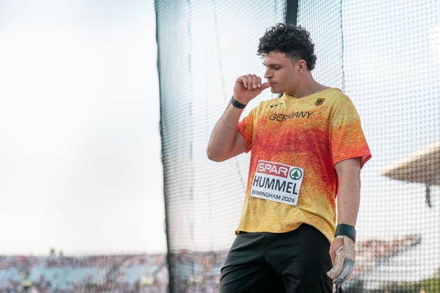Merlin Hummel, Eintracht Frankfurt, Men s Hammer Throw, GBR, Track and Field, Athletics, 2026 European Athletics Championships, 2026 European Track and Field Championships, Birmingham 2026, August 9, 2026, GBR, Track and Field, Athletics, 2026 European Athletics Championships, 2026 European Track and Field Championships, Birmingham 2026, August 9, 2026, Birmingham Copyright: xStefanxMayerx EP_SMR