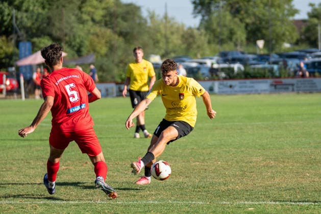 Luca Molinari, SG Sonnenhof Großaspach, 21, SSV Schwäbisch Hall vs. SG Sonnenhof Großaspach, Soccer, WFV Cup, 3rd Round, August 11, 2026, Schwäbisch Hall, Baden-Württemberg, Germany Copyright: xkolbert-press PhilipxZieglerx