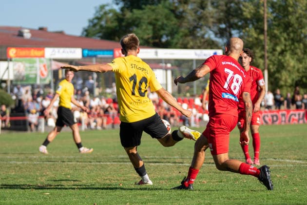 Lukas Stoppel, SG Sonnenhof Großaspach, 10, SSV Schwäbisch Hall vs. SG Sonnenhof Großaspach, Soccer, WFV Cup, 3rd Round, August 11, 2026, Schwäbisch Hall, Baden-Württemberg, Germany Copyright: xkolbert-press PhilipxZieglerx