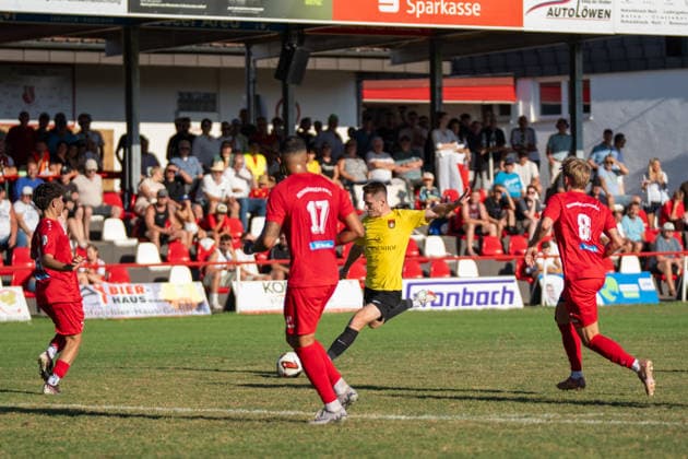 Loris Maier, SG Sonnenhof Großaspach, 27, SSV Schwäbisch Hall vs. SG Sonnenhof Großaspach, Soccer, WFV Cup, 3rd Round, August 11, 2026, Schwäbisch Hall, Baden-Württemberg, Germany Copyright: xkolbert-press PhilipxZieglerx