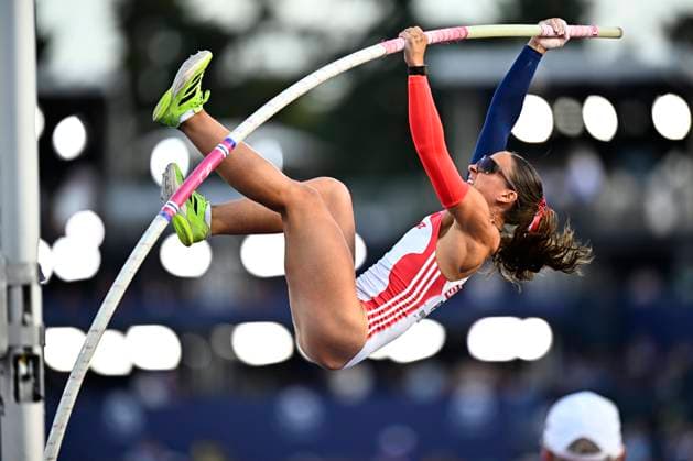 European Athletics Championships Birmingham 2026 - day 2 BIRMINGHAM, ENGLAND - AUGUST 11 : Petit Berenice (FRA) in action during the pole vault qualifiers on day 2 of the Birmingham 2026 European Athletics Championships on August 11, 2026 in Birmingham, England, 11 08 2026 Birmingham ENGLAND  Copyright: xTomasxSiskx