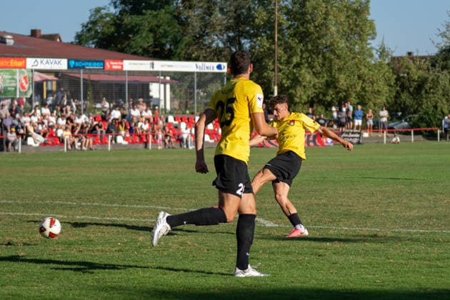 Luca Molinari, SG Sonnenhof Großaspach, 21, SSV Schwäbisch Hall vs. SG Sonnenhof Großaspach, Soccer, WFV Cup, 3rd Round, August 11, 2026, Schwäbisch Hall, Baden-Württemberg, Germany Copyright: xkolbert-press PhilipxZieglerx
