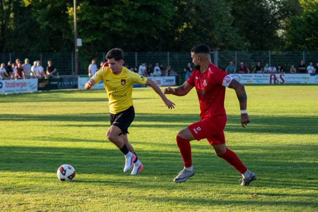 Lorenz Ender, SG Sonnenhof Großaspach, 17, SSV Schwäbisch Hall vs. SG Sonnenhof Großaspach, Soccer, WFV Cup, 3rd Round, August 11, 2026, Schwäbisch Hall, Baden-Württemberg, Germany Copyright: xkolbert-press PhilipxZieglerx