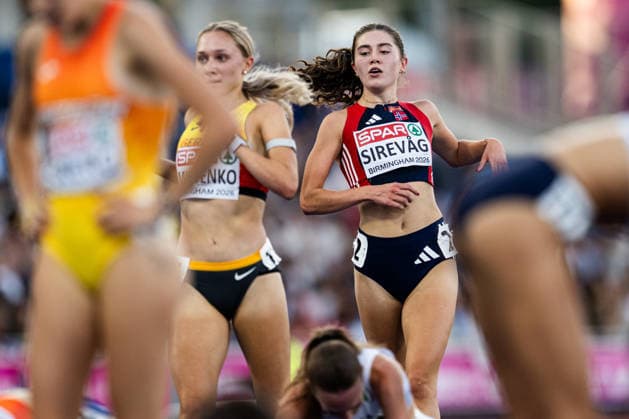 August 11, 2026: Anne Marie Nordengen Sirevag of Norway competes in the women’s 5,000-meter final on Day 2 of the 2026 European Athletics Championships on August 11, 2026 in Birmingham. Photo by Mathias Bergeld, BILDBYRAN, code MB MT1065. track and field, athletics, friidrett, friidrotts EM, 2026 European Athletics Championships, 2 bbeng Copyright: MATHIASxBERGELD BB260811MB115