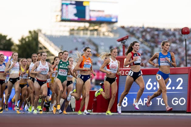 August 11, 2026: Anne Marie Nordengen Sirevag of Norway competes in the women’s 5,000-meter final on Day 2 of the 2026 European Athletics Championships on August 11, 2026 in Birmingham. Photo by Mathias Bergeld, BILDBYRAN, code MB MT1065. track and field, athletics, friidrett, friidrotts EM, 2026 European Athletics Championships, 2 bbeng Copyright: MATHIASxBERGELD BB260811MB123
