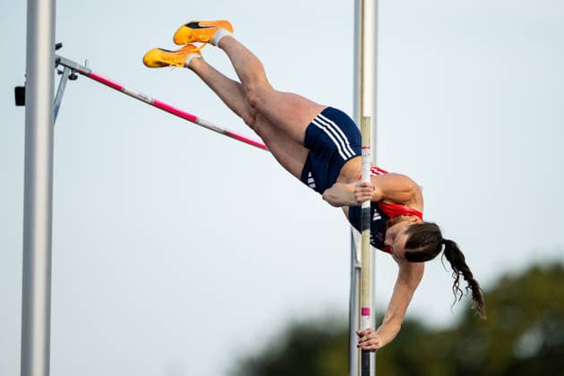 260811 Lene Onsrud Retzius of Norway competes in the women’s pole vault qualifying round on Day 2 of the 2026 European Athletics Championships on August 11, 2026 in Birmingham. Photo by Maxim Thore. BILDBYRAN code MT MT1065 track and field athletics friidrett friidrotts em em friidretts em 2026 European Athletics Championships 2 bbeng  Copyright: MAXIMxTHORE BB260811MT071
