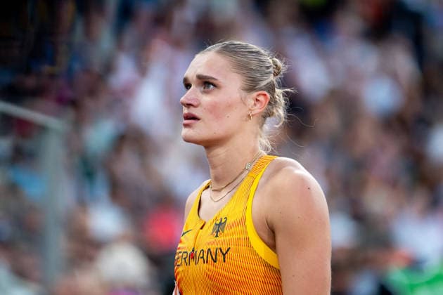 August 11, 2026, GBR, Track and Field, 2026 European Championships, Evening Session, Day 2, Birmingham; Franziska Schuster, Germany, Women s 100-meter hurdles, Semifinals, Alexander Stadium, Birmingham, England, Great Britain Copyright: xNordphoto Memmlerx