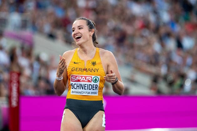 August 11, 2026, GBR, Track and Field, 2026 European Championships, Evening Session, Day 2, Birmingham Rosina Schneider, Germany, Women s 100-meter hurdles, Semifinals, Alexander Stadium, Birmingham, England, Great Britain Copyright: xNordphoto Memmlerx