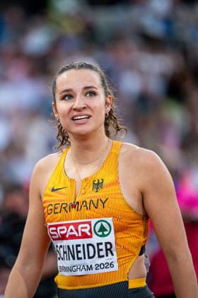 August 11, 2026, GBR, Track and Field, 2026 European Championships, Evening Session, Day 2, Birmingham Rosina Schneider, Germany, Women s 100-meter hurdles, Semifinals, Birmingham Alexander Stadium, England, Great Britain Copyright: xNordphoto Memmlerx