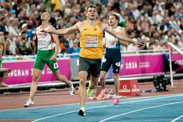 Jean Paul Bredau, VfL Wolfsburg, Men s 400m, GBR, Track and Field, Athletics, 2026 European Athletics Championships, 2026 European Track and Field Championships, Birmingham 2026, August 9, 2026, GBR, Track and Field, Athletics, 2026 European Athletics Championships, 2026 European Track and Field Championships, Birmingham 2026, August 9, 2026, Birmingham Copyright: xStefanxMayerx EP_SMR
