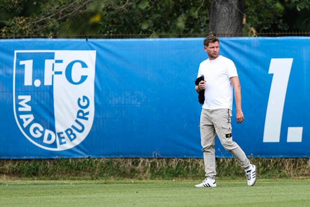 Sports Director Peer Jaekel, 1. FC Magdeburg, 2. Bundesliga, 2026–2027 Season, 1. FC Magdeburg training at the Avnet Arena in Magdeburg, soccer, man, men, Germany, August 11, 2026