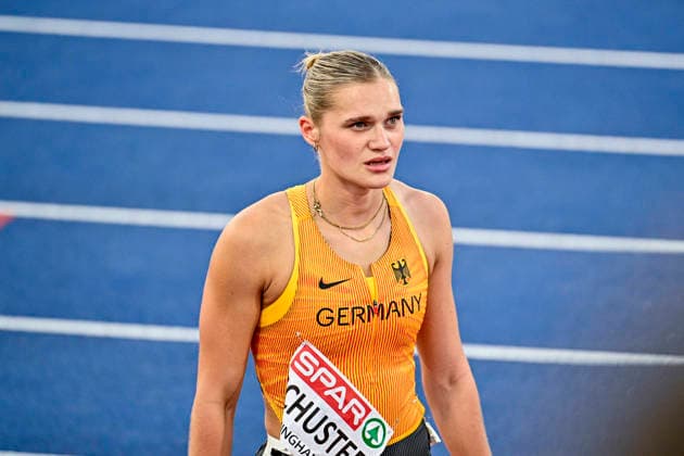 Franziska SCHUSTER, Germany, TSV Bayer 04 Leverkusen, Women s 100m Hurdles, GBR, European Athletics Championships, Track and Field, August 11, 2026, GBR, European Athletics Championships, Track and Field, August 11, 2026, Birmingham Copyright: xEibnerxPressefoto JanxPapenfussx EP_JPS