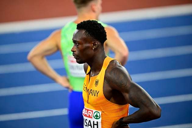 Owen ANSAH Germany, Hamburger SV, Men s 100m GBR, European Athletics Championships Birmingham, August 11, 2026, Jan Papenfuss GBR, European Athletics Championships Birmingham, August 11, 2026, Birmingham Copyright: xx