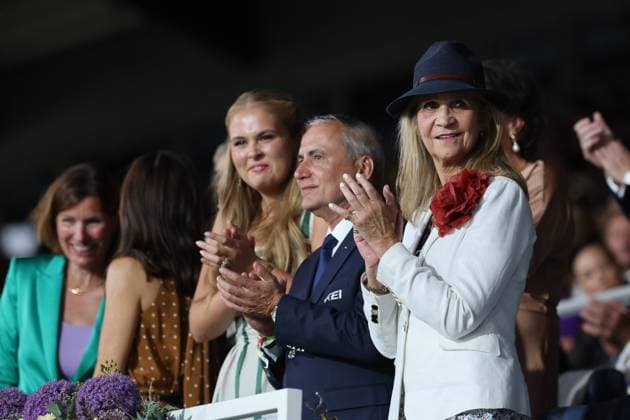 From left: Princess Catharina Amalia Beatrix Carmen Victoria, Princess of Orange, Princess of the Netherlands, eldest daughter of King Willem-Alexander of the Netherlands; the president of the International Equestrian Federation (FEI) is Ingmar De Vos of Belgium; older sister of King Felipe VI of Spain, Infanta Elena; Opening Ceremony, AACHEN FEI World Championships 2026, World Festival of Equestrian Sports, 2026 Equestrian World Championships, Aachen 2026, Welcome Home 2026, Aachen Soers, August 11–23, 2026, Equestrian Sports, August 11, 2026, Aachen Soers, Germany