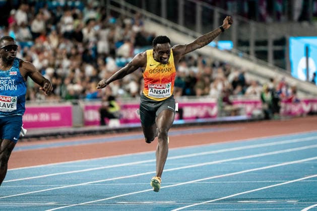 Owen Ansah, Hamburger SV, Men s 100m, GBR, Track and Field, Athletics, 2026 European Athletics Championships, 2026 European Track and Field Championships, Birmingham 2026, August 9, 2026, GBR, Track and Field, Athletics, 2026 European Athletics Championships, 2026 European Track and Field Championships, Birmingham 2026, August 9, 2026, Birmingham Copyright: xStefanxMayerx EP_SMR
