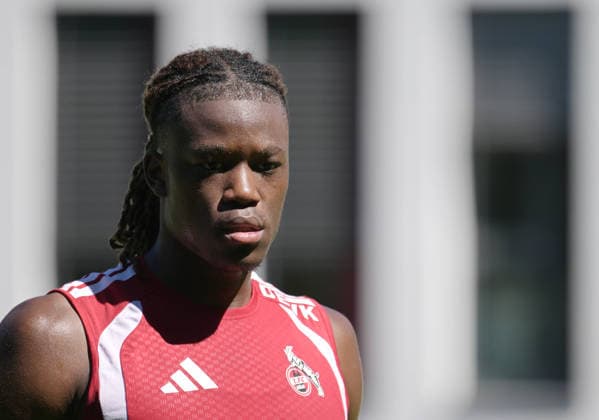 August 11, 2026, xophax, Soccer, Bundesliga 1, 1. FC Köln Training at the Geissbockheim, home of 1. FC Köln, Field 1, Elias Bakatukanda, 1. FC Köln, Cologne