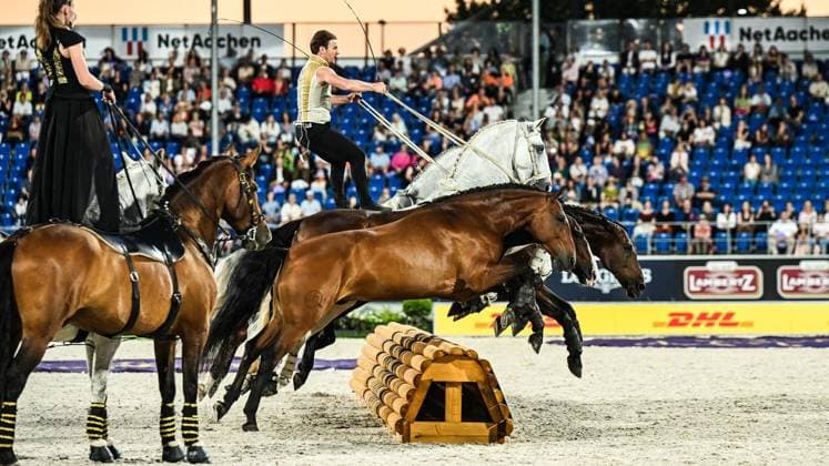 World Equestrian Championships in Aachen ** FOR EDITORIAL USE ONLY ** EDITORIAL USE ONLY ** p Opening ceremony of the 2026 FEI World Championships in Aachen on Tuesday, August 11, 2026 World Equestrian Championships in Aachen—first day in Aachen Copyright SvenjaxHanusch Copyright: SvenjaxHanusch doc8748ybc0zit4xu72d5b ,EDITORIAL USE ONLY Copyright: SvenjaxHanusch