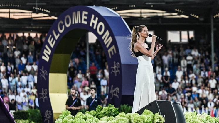 World Equestrian Championships in Aachen ** FOR EDITORIAL USE ONLY ** EDITORIAL USE ONLY ** p Opening ceremony of the 2026 FEI World Championships in Aachen on Tuesday, August 11, 2026 World Equestrian Championships in Aachen—first day in Aachen Copyright SvenjaxHanusch Copyright: SvenjaxHanusch doc8748y6g57us8ssbbbbo ,EDITORIAL USE ONLY Copyright: SvenjaxHanusch