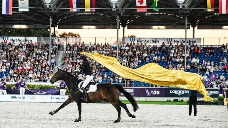 World Equestrian Championships in Aachen ** FOR EDITORIAL USE ONLY ** EDITORIAL USE ONLY ** p Opening ceremony of the 2026 FEI World Championships in Aachen on Tuesday, August 11, 2026 World Equestrian Championships in Aachen—first day in Aachen Copyright SvenjaxHanusch Copyright: SvenjaxHanusch doc8748y8kwnl4l8arkd4m ,EDITORIAL USE ONLY Copyright: SvenjaxHanusch