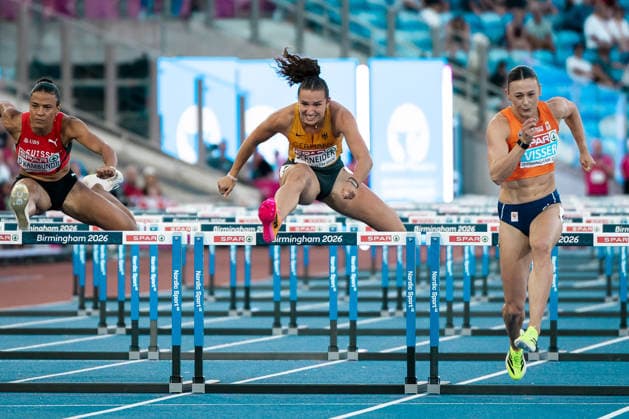 Rosina Schneider TV Sulz, Women s 100m Hurdles, GBR, Track and Field, Athletics, 2026 European Athletics Championships, 2026 European Track and Field Championships, Birmingham 2026, August 9, 2026, GBR, Track and Field, Athletics, 2026 European Athletics Championships, 2026 European Track and Field Championships, Birmingham 2026, August 9, 2026, Birmingham Copyright: xStefanxMayerx EP_SMR