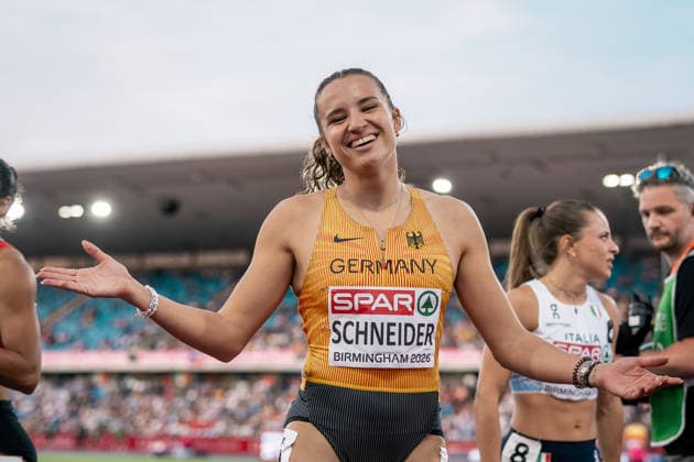 Rosina Schneider TV Sulz, Women s 100m Hurdles, GBR, Track and Field, Athletics, 2026 European Athletics Championships, 2026 European Track and Field Championships, Birmingham 2026, August 9, 2026, GBR, Track and Field, Athletics, 2026 European Athletics Championships, 2026 European Track and Field Championships, Birmingham 2026, August 9, 2026, Birmingham Copyright: xStefanxMayerx EP_SMR