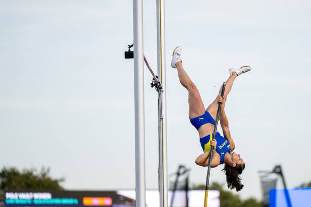 August 11, 2026, GBR, Track and Field, 2026 European Championships, Evening Session, Day 2, Birmingham; Maryna Kylypko (Ukraine), Women s Pole Vault, Qualifying Round, Alexander Stadium, Birmingham, England, Great Britain Copyright: xNordphoto Memmlerx