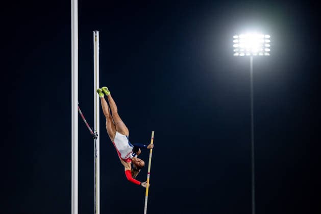 August 11, 2026, GBR, Track and Field, 2026 European Championships, Evening Session, Day 2, Birmingham; Berenice Petit (France), Women s Pole Vault, Qualifying Round, Alexander Stadium, Birmingham, England, Great Britain Copyright: xNordphoto Memmlerx