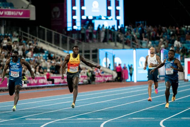 Owen Ansah, Hamburger SV, Men s 100m, GBR, Track and Field, Athletics, 2026 European Athletics Championships, 2026 European Track and Field Championships, Birmingham 2026, August 9, 2026, GBR, Track and Field, Athletics, 2026 European Athletics Championships, 2026 European Track and Field Championships, Birmingham 2026, August 9, 2026, Birmingham Copyright: xStefanxMayerx EP_SMR