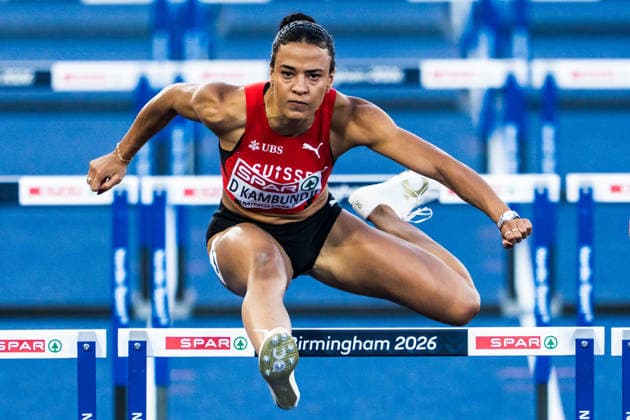 European Athletics Championships, Birmingham, August 11, 2026 BIRMINGHAM, UNITED KINGDOM AUGUST 11 Ditaji Kambundji of Switzerland competes in the semifinals of the women s 100-meter hurdles on August 11, 2026, in Birmingham, United Kingdom Copyright: xBEAUTIFULxSPORTS UlfxSchillerx