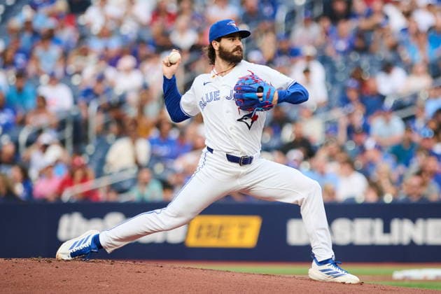 August 11, 2026, Toronto, On, Canada: Toronto Blue Jays Dylan Cease (84) pitches against the Boston Red Sox during first inning MLB, Baseball Herren, USA baseball action in Toronto, on Tuesday, Aug. 11, 2026. Canada News - August 11, 2026 - ZUMAc35_ 20260811_zaf_c35_084 Copyright: xSammyxKoganx
