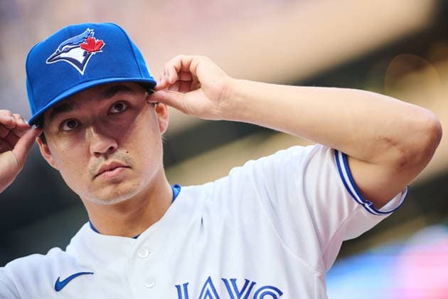 August 11, 2026, Toronto, On, Canada: Toronto Blue Jays Brett Bateman (21) looks on prior to MLB, Baseball Herren, USA baseball action against the Boston Red Sox in Toronto, on Tuesday, Aug. 11, 2026. Canada News - August 11, 2026 - ZUMAc35_ 20260811_zaf_c35_116 Copyright: xSammyxKoganx