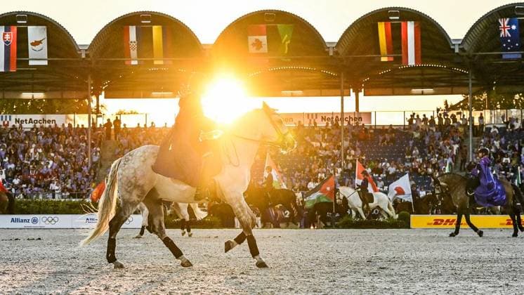 World Equestrian Championships in Aachen ** FOR EDITORIAL USE ONLY ** EDITORIAL USE ONLY ** p Opening ceremony of the 2026 FEI World Championships in Aachen on Tuesday, August 11, 2026 World Equestrian Championships in Aachen Aachen Copyright SvenjaxHanusch Copyright: SvenjaxHanusch doc87497vxqvvlfa9vr93c ,EDITORIAL USE ONLY Copyright: SvenjaxHanusch