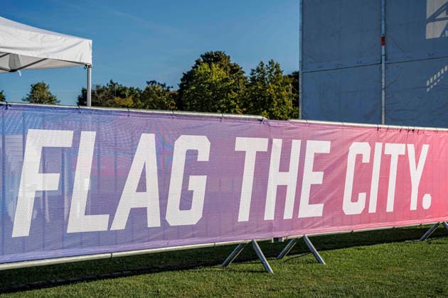 Media Day at the IFAF Flag Football World Championships in Düsseldorf 2026, August 12, 2026, Düsseldorf, Germany. Impressions from the media day of the IFAF Flag Football World Championships at the Bezirkssportanlage Düsseldorf Garath Copyright: xBEAUTIFULxSPORTS B.Hoffmannx
