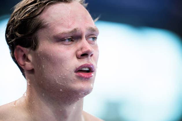 August 12, 2026: Melker Rosengren of Sweden after competing in the men’s 100-meter butterfly swimming heats on Day 13 of the 2026 European Aquatics Championships on August 12, 2026 in Saint Denis. Photo by Joel Marklund, BILDBYRAN, code JM JM0840 bbeng swimming 2026 European Aquatics Championships EM Sweden depp  Copyright: JOELxMARKLUND BB260812JM019