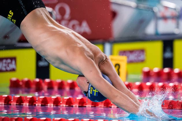 August 12, 2026: Sam Bengtsson Nimander of Sweden competes in the men’s 200-meter breaststroke heats on Day 13 of the 2026 European Aquatics Championships on August 12, 2026 in Saint Denis. Photo by Joel Marklund. BILDBYRAN code JM JM0840 bbeng swimming 2026 European Aquatics Championships EM Sweden  Copyright: JOELxMARKLUND BB260812JM034