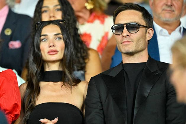 Aachen, Main Stadium, August 11, 2026, GER, FEI World Championships Aachen 2026, Official Opening Ceremony. Photo, from left: Amy JACKSON with her husband Ed WESTWICK, North Rhine-Westphalia, Germany